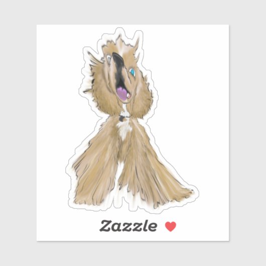 Keys & Banana, der Miniaturcocker spaniel 5 Aufkleber (Blatt)