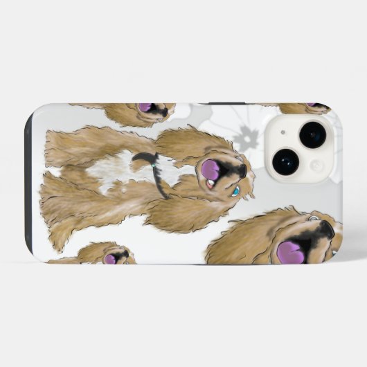 Keys der Miniaturcocker-Spaniels iPhone Hülle (Rückseite (Horizontal))