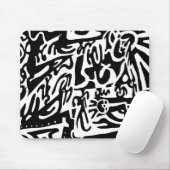 "Keys", digital B&W abstrakt Mousepad (Mit Mouse)