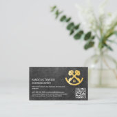 Keys House-Logo | QR Code Business Card Visitenkarte (Stehend Vorderseite)