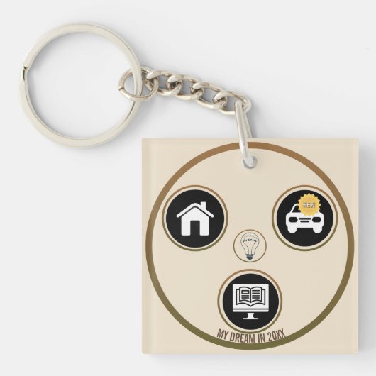 Keys to Dreams – A Personal Meaning Keychain Schlüsselanhänger (Vorderseite)