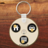 Keys to Dreams – A Personal Meaning Keychain Schlüsselanhänger (Rückseite)