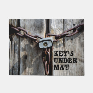 "Key's under Mat" FUN! Fußmatte