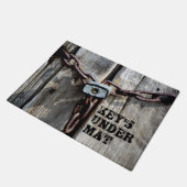 "Key's under Mat" FUN! Fußmatte (Schrägansicht)