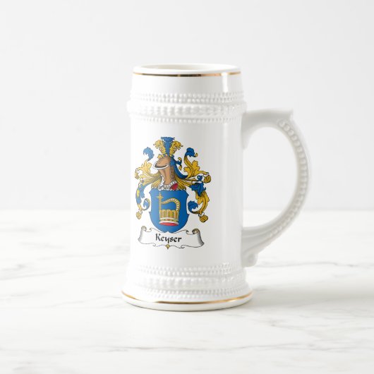 Keyser Familienwappen Bierglas (Rechts)