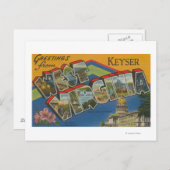 Keyser, West Virginia - Große Briefszenen Postkarte (Vorne/Hinten)