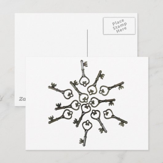 KeysSuccessStarBurst0328093 Postkarte (Vorne/Hinten)