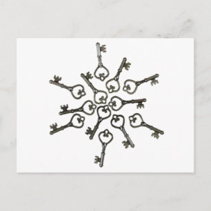 KeysSuccessStarBurst0328093 Postkarte