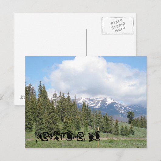 Keystone, CO Postkarte (Vorne/Hinten)