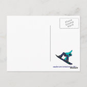 Keystone Colorado aquamariner Snowboarder Postkarte (Rückseite)