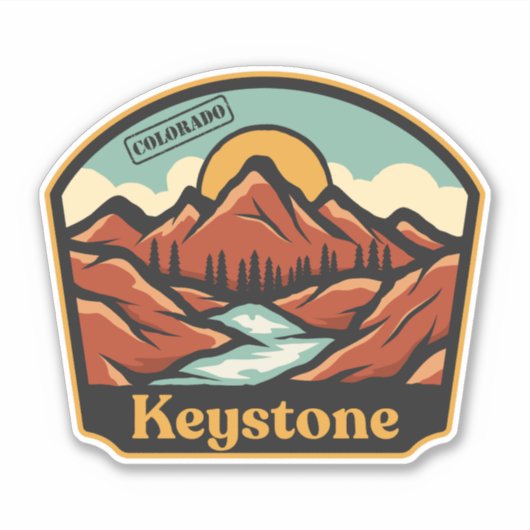 Keystone, Colorado-Aufkleber Aufkleber (Vorderseite)