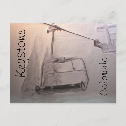 Keystone Colorado Aufzug Postkarte (Vorderseite)