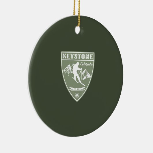 Keystone Colorado Keramik Ornament (Rechts)