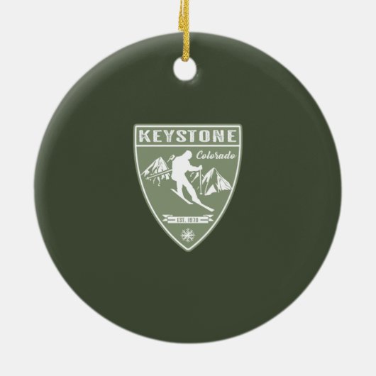 Keystone Colorado Keramik Ornament (Hinten)