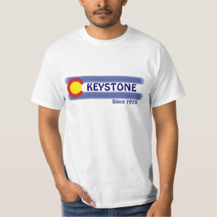 Keystone Colorado, lokaler Flaggenwert T-Shirt