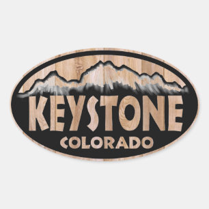 Keystone Colorado Ovalaufkleber Ovaler Aufkleber