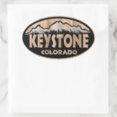 Keystone Colorado Ovalaufkleber Ovaler Aufkleber (Tasche)