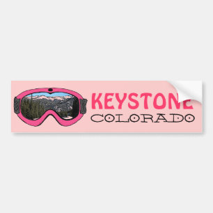 Keystone Colorado Pink Snowkittel Autoaufkleber