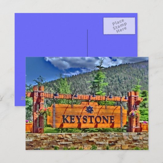 Keystone Colorado Postkarte (Vorne/Hinten)