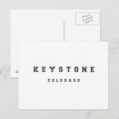 Keystone Colorado Postkarte (Vorne/Hinten)