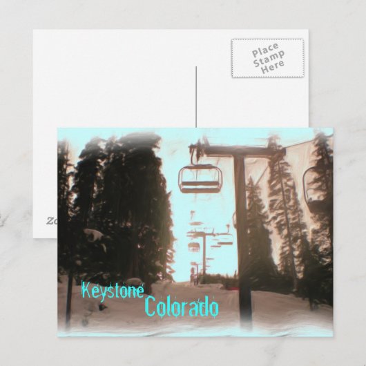 Keystone Colorado Postkarte (Vorne/Hinten)
