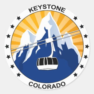 Keystone Colorado Runder Aufkleber