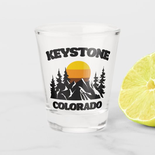 Keystone, Colorado Schnapsglas (Vorderseite)