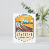 Keystone Colorado Ski Abzeichen Postkarte (Stehend Vorderseite)