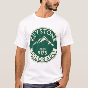 Keystone Colorado Skifahren Berge Ski Skifahrer Sn T-Shirt