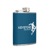 Keystone Colorado Snowboarder Flachmann (Rechts)