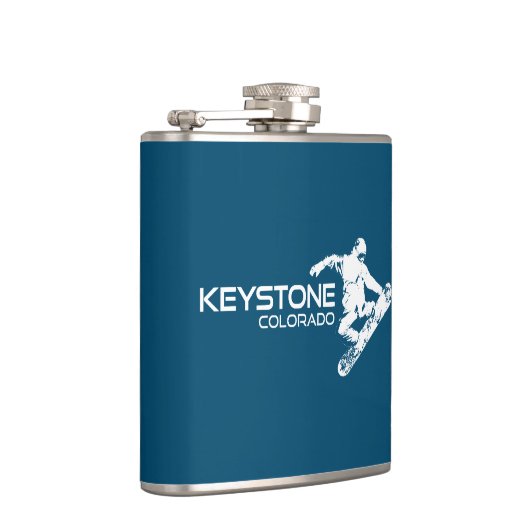 Keystone Colorado Snowboarder Flachmann (Rechts)