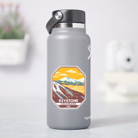 Keystone Colorado Winterskigebiet Aufkleber (HydroFlask)