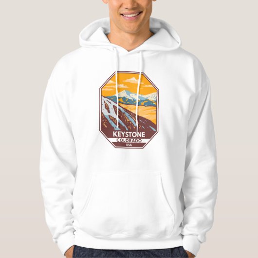 Keystone Colorado Winterskigebiet Hoodie (Vorderseite)