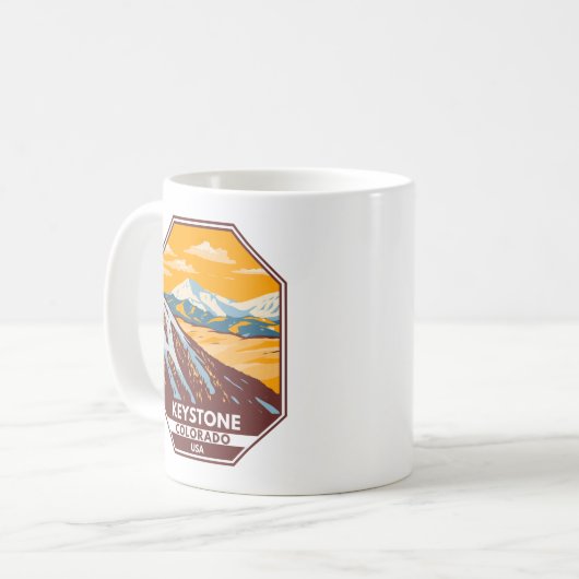 Keystone Colorado Winterskigebiet Kaffeetasse (Vorderseite Links)