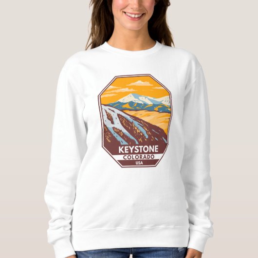 Keystone Colorado Winterskigebiet Sweatshirt (Vorderseite)