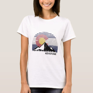 Keystone, Colorado X Co Flag Berggipfel  T-Shirt