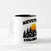 Keystone, Colorado Zweifarbige Tasse (Vorderseite Links)