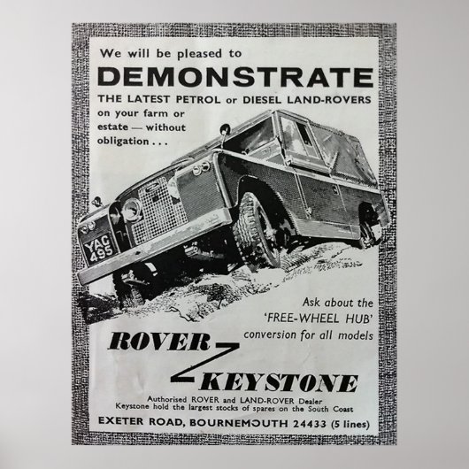 Keystone-Demonstrationspopster Poster (Vorne)