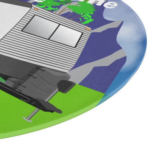 Keystone Hideout Trailer Design Schneidebrett (Ecke)