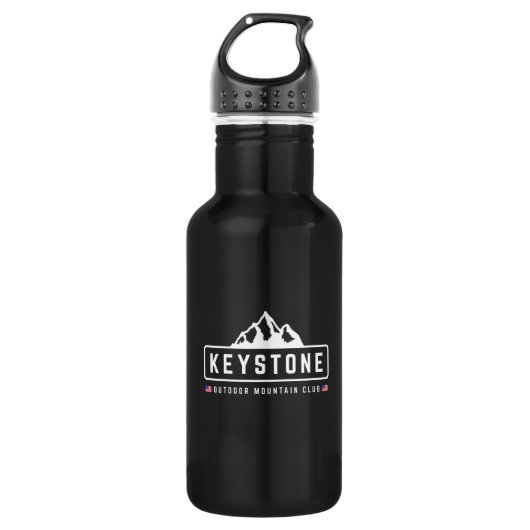 Keystone im Freien Edelstahlflasche (Vorderseite)