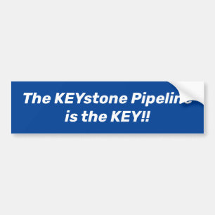 Keystone Pipeline Key Pro Energieunabhängigkeit Autoaufkleber