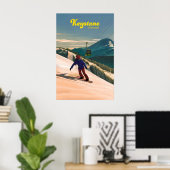 Keystone Snowboard Reiseplakat Poster (Heimbüro)