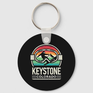 Keystone Snowboarding Retro Colorado Bergschnee Schlüsselanhänger
