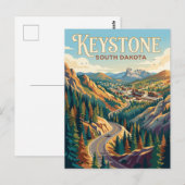 Keystone South Dakota Postkarte (Vorne/Hinten)