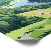 Keystone Staat Park Pennsylvania Vintag Reisen Poster (Ecke)