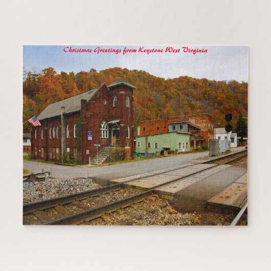 Keystone West Virginia Weihnachtsgrüße Puzzle (Horizontal)