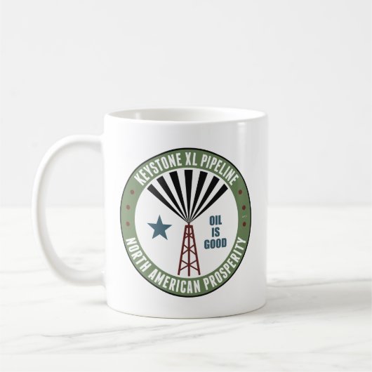 Keystone-XL-Pipeline Kaffeetasse (Links)