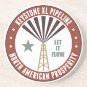 Keystone-XL-Pipeline Sandstein Untersetzer (Vorne)