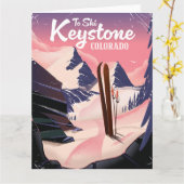 Keystone zum Ski Karte (Gelbe Blume)