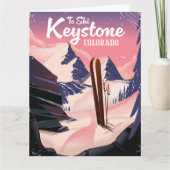 Keystone zum Ski Karte (Vorderseite)